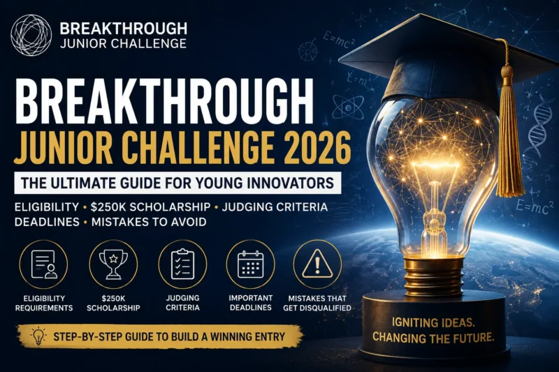 Breakthrough Junior Challenge 2026 — student science video competition